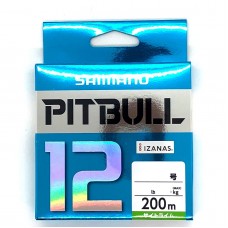 Shimano PITBULL X12 Braided Line PE 200m Lime Green